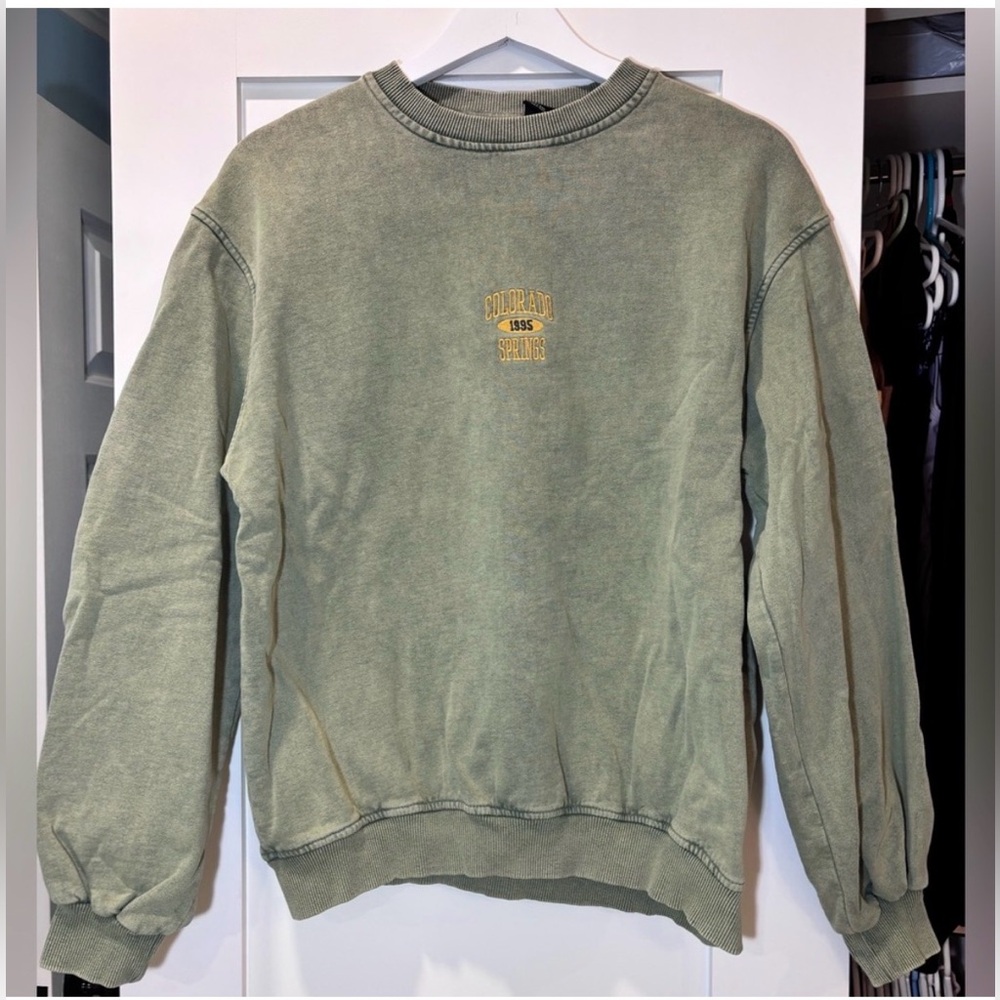 Green Graphic Colorado Springs Crew Neck